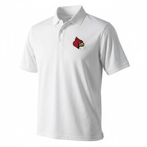 Vansport New Louisville Cardinals NCAA Football Basketball Polo Shirt Small D25